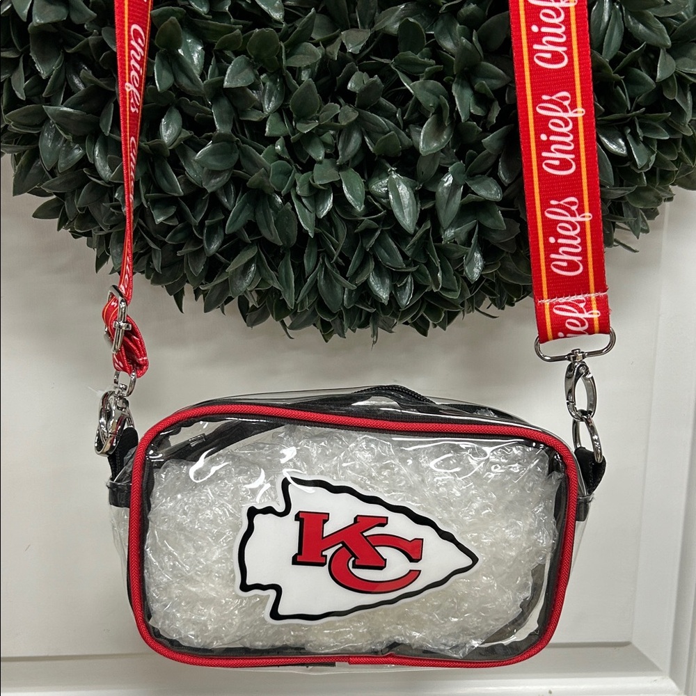 Kansas City Chiefs Clear Crossbody Bag
